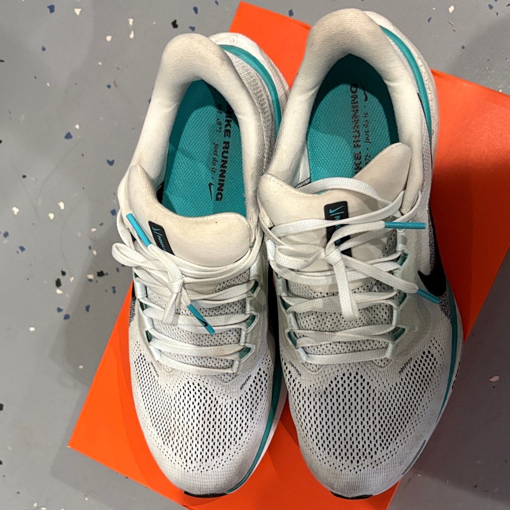 Nike Athletic Shoes - White and Teal